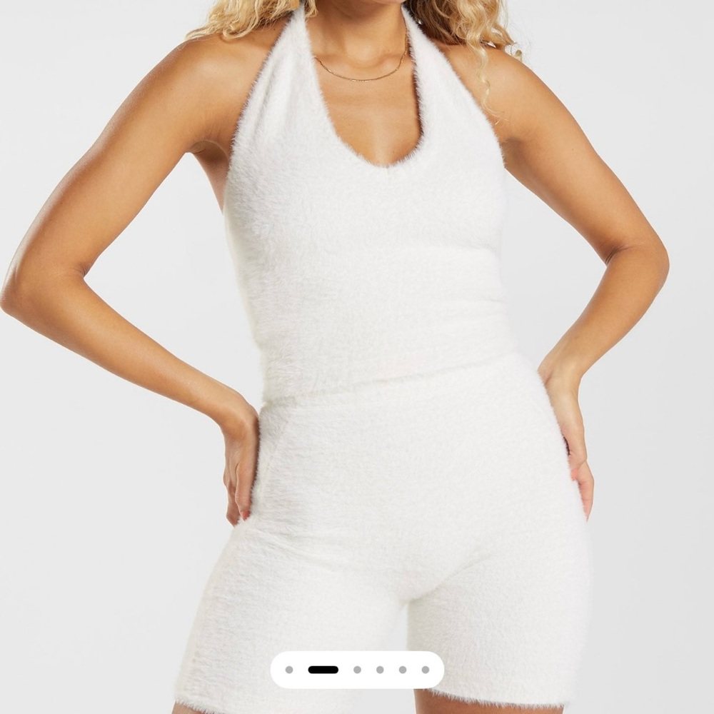 Gymshark x Whitney Eyelash Knit Halter Top